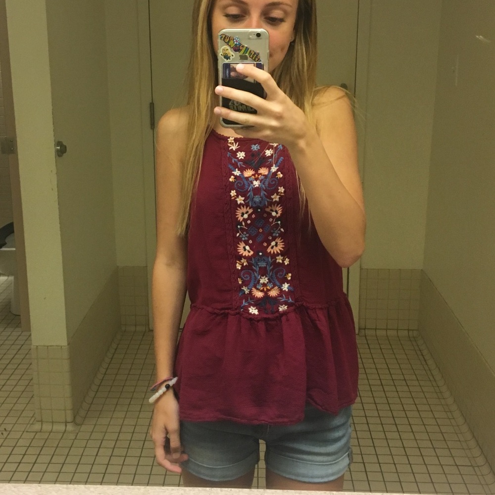 Mossimo supply co floral tank top!